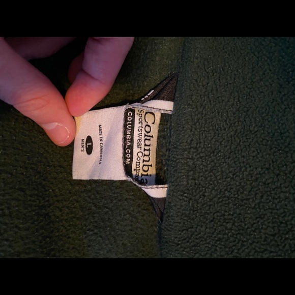 Vintage PineGreen Columbia Fleece - Picture 3 of 3